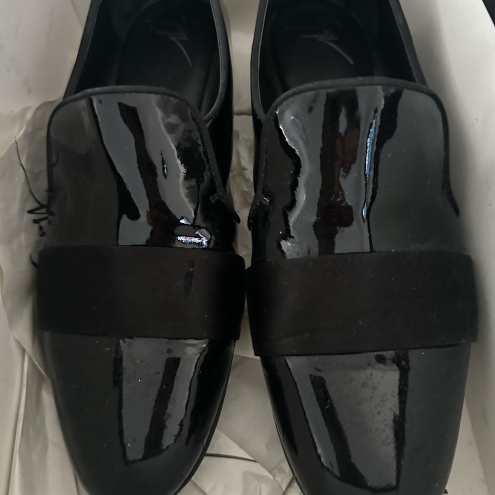 Geuseppe zanotti Men's Black Patent Gloss Shoes